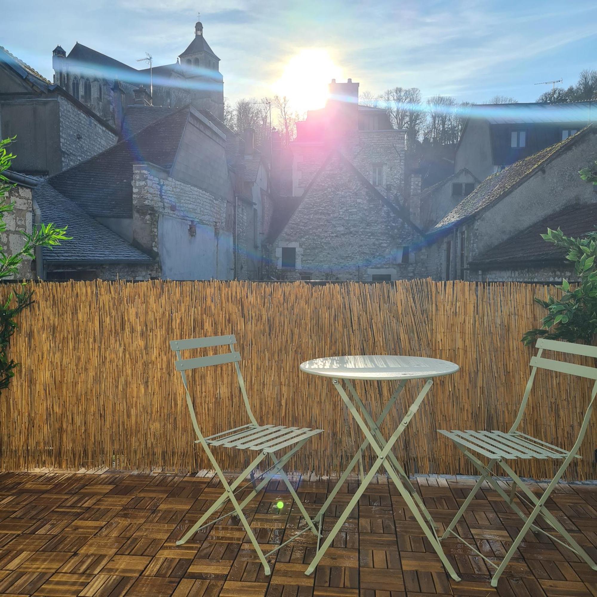 Alba - Terrasse, Local A Velos Et Parking Au Centre Historique Tonnerre Bagian luar foto